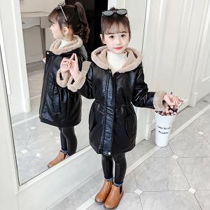 コート キッズ 裏起毛 子供服 女の子 冬 アウター レザーコート PUコート ロングコート 中綿コート キッズコート 子供コート 暖かい 防寒 おしゃれ 可愛い 新品