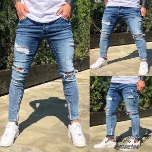 デニム メンズ ボトムス 春夏 ダメージ ジーンズ 大きいサイズ ジーパン デニムパンツ おしゃれ ファッション スキニー デニムパンツ 個性的 新作 Y アユストア 通販 Yahoo ショッピング