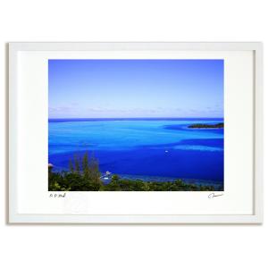 ⭐︎額入り⭐︎アート⭐︎壁掛け40×50cm 版画 絵画海002 インテリア 壁掛け 額入り 額装込 アート アートパネル