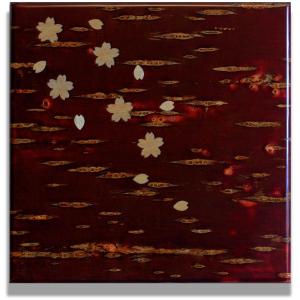 壁掛け　絵画　桜皮細工（かばざいく）4枚セット 壁掛け》桜皮細工(かばざいく)4枚セット(さくら、無地、貼りわけ