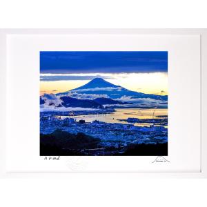 版画 絵画 富士山 梅の額縁 インテリア 壁掛け 額入り 風景画 油絵