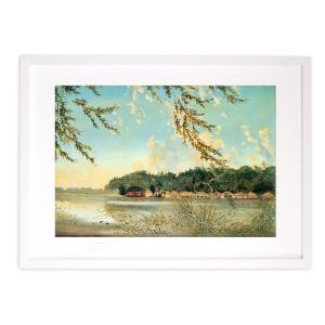 版画 絵画 名画 日本画 ＜東京二十景＞芝増上寺 川瀬巴水 インテリア