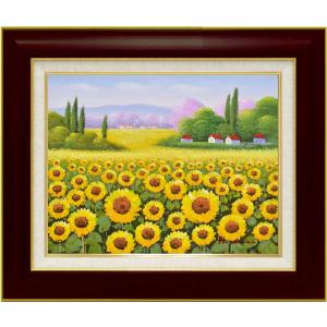 絵画 油絵 ひまわり （堀哲夫） 【肉筆】【油絵】【花】【10号