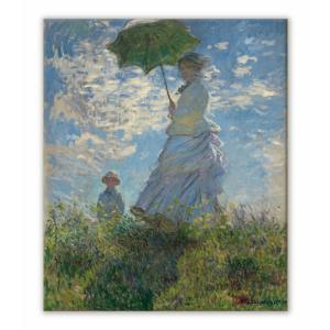 名画キャンバスアート クロード・モネ 散歩、日傘をさす女 （Claude Monet） 絵画 壁掛け 壁飾り インテリア 油絵 花 アートパネル ポスター 絵｜ayuwara