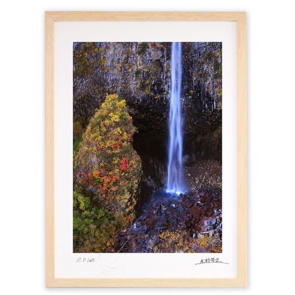 アートフォト 絵画 壁掛け 秋の白水滝 岐阜県大白川 絵画 壁掛け 壁飾り インテリア 油絵 花 ア...