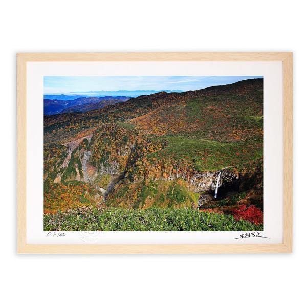 アートフォト 絵画 壁掛け 秋の百四丈滝と立山遠望 白山 絵画 壁掛け 壁飾り インテリア 油絵 花...