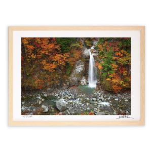 アートフォト 絵画 壁掛け 月に照らされた綿ヶ滝 白山市綿ヶ滝