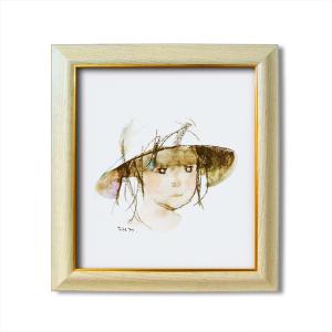 いわさきちひろ 「ぶどうを持つ少女」 リトグラフ 真作保証 500部限定