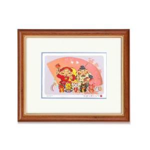 版画・風水画 吉岡浩太郎シルク『吉祝』版画額(大衣) 風水 絵画