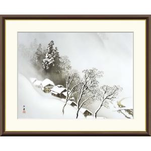 10年保証 絵画 版画 吹雪 川合玉堂 手彩仕上 高精細巧芸画 F4｜ayuwara