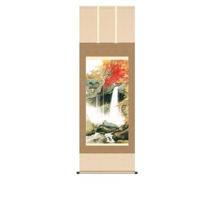 掛軸 (掛け軸) 山村春麗 川合玉堂 尺五立 約横54.5cm×縦190cm g7006