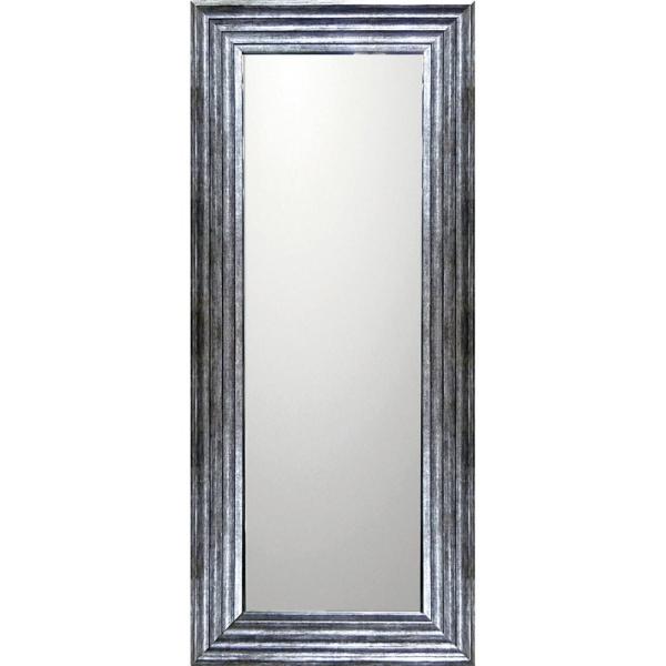 ミラー デコラティブ 大型ミラー シャープ「ロング（アンティーク シルバー）」 絵画 壁掛け 壁飾り...