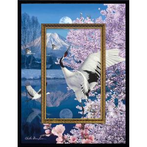 絵画 クリスチャン・リース・ラッセン ビッグアート「マウント フジ（M