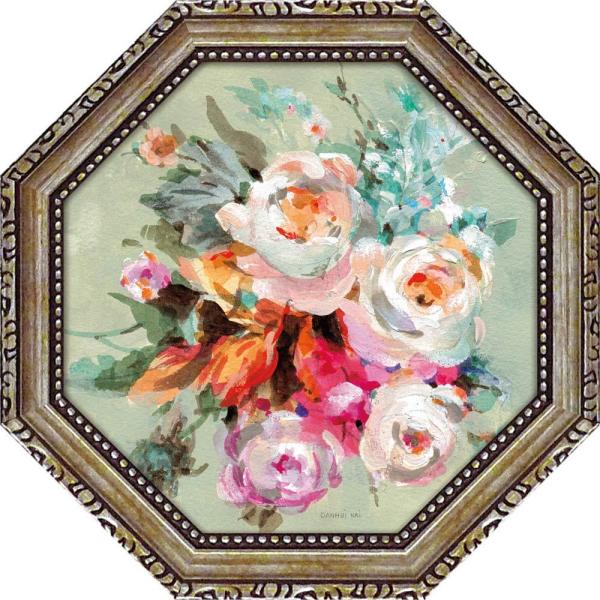 絵画 八角 ミニゲル アートフレーム ダンフイ ナイ「ウィンドブロー ブルーム1」 ゆうパケット  ...