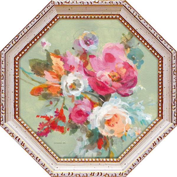 絵画 八角 ミニゲル アートフレーム ダンフイ ナイ「ウィンドブロー ブルーム2」 ゆうパケット  ...