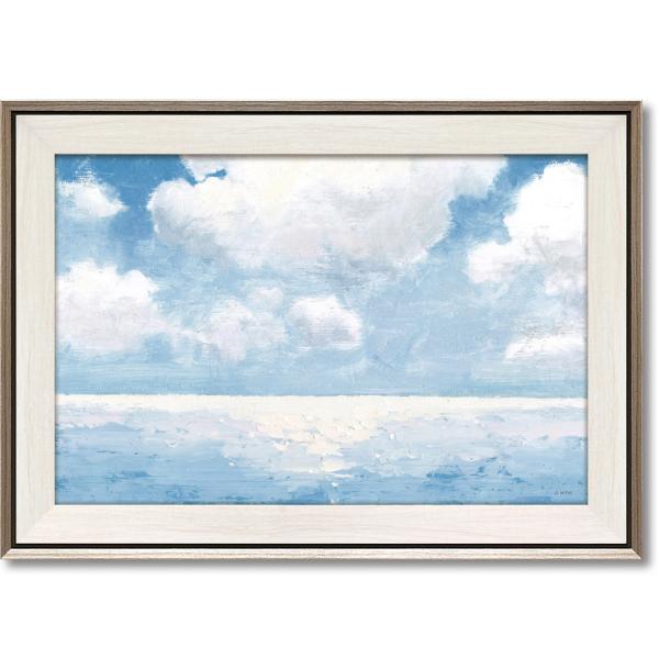 絵画 ジェームス ウィーンズ「スパークリング シー」 インテリア 壁掛け 海 空 青 水平線 優しい...