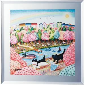 壁掛け 絵画 桜皮細工（かばざいく）4枚セット 樺細工 壁飾り