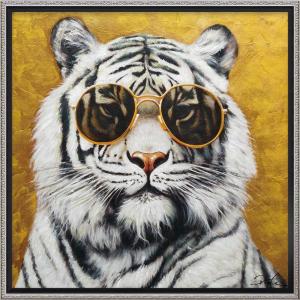 絵画 クリスチャン・リース・ラッセン ビッグアート「ナイト タイガー