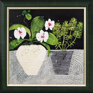 絵画 スーザン ブラウン「オーキッド モザイク」 絵画