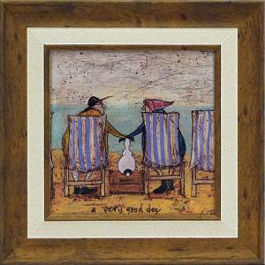 モネ 睡蓮の池と日本の橋 （F4サイズ）（紐・フック付） 約横42×縦34cm