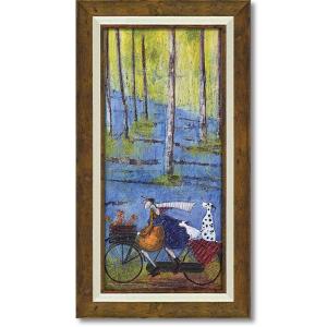 穐月 明 「 籠の椿 」 水墨画 F4 ( 4号 ) 絵画 日本画 手書き 肉筆