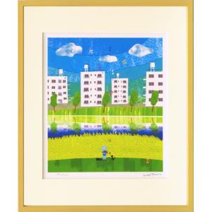 版画 絵画 オーロラと月003 アラスカ 堀田東 壁掛け 壁飾り インテリア