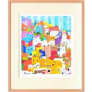 はりたつお　作品名:ホイアンのランタン屋 絵画》はり たつお ホイアンのランタン屋(ベトナム)～世界遺産