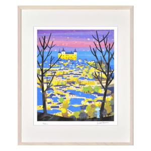 絵画 トレドの夜景(スペイン) はりたつお 壁掛け インテリア おしゃれ 絵 リビング 玄関 アートフレーム かわいい 癒し ギフト フレーム付 額入り 部屋 飾る｜ayuwara