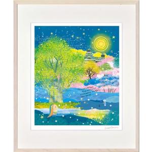 絵画 はり たつお 落合の石畳 インテリア 壁 に飾る絵 リビング