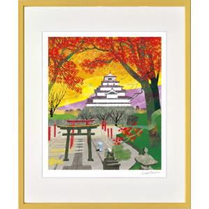 絵画 はり たつお ホイアンのランタン屋(ベトナム)〜世界遺産