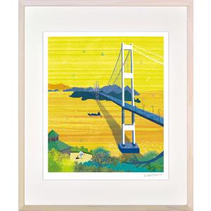 絵画 はり たつお 愛媛県来島海峡展望館 インテリア 壁 に飾る絵 リビング 玄関 ギフト 子ども部屋 壁掛け かわいい おしゃれ 元気になる絵 プレゼント｜ayuwara