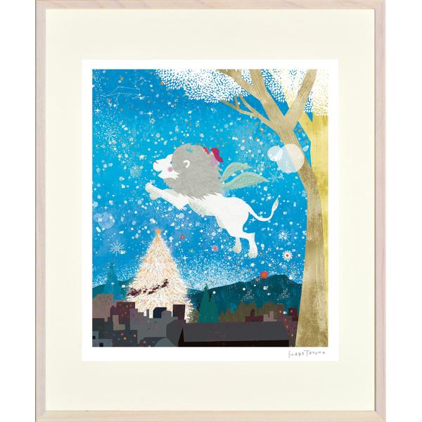 絵画 はり たつお 聖夜（Ｃ１１９３） インテリア 壁 に飾る絵 リビング 玄関 ギフト 御祝 贈り...