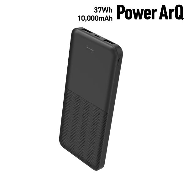 PowerArQ モバイルバッテリー 10000mAh 軽量 小型 5V 2.1A 37Wh スマホ...