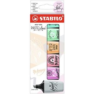 STABILO スタビロ 蛍光ペン ボスミニ パステルラブ 6色セット 07-06-29