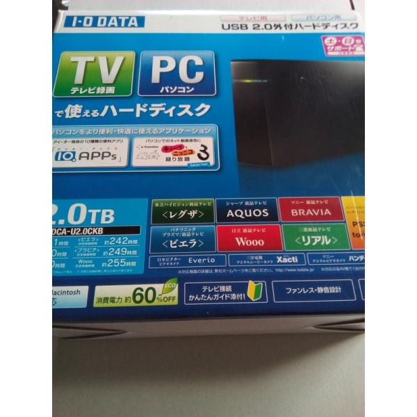 I-O DATA テレビ録画対応 USB 2.0/1.1接続 外付型ハードディスク ブラック 2.0...
