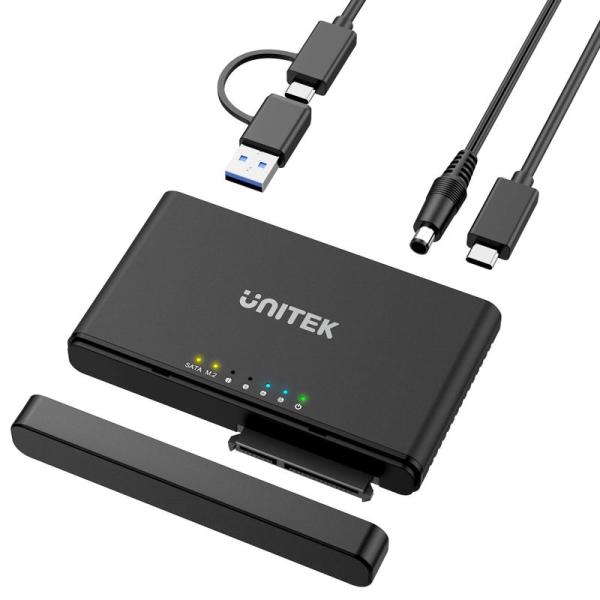 Unitek 自由自在コピー台 M.2 PCIe/NVMe SSD &amp; SATA HDD/SSD対応...