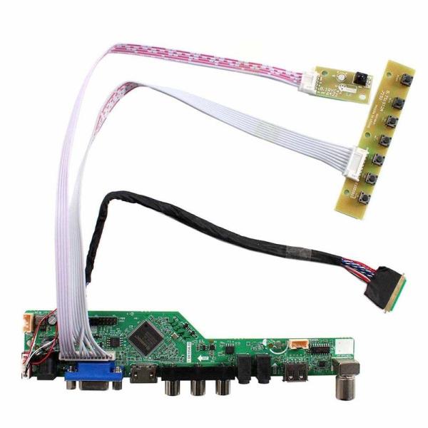 VSDISPLAY HDMI VGA CVBS USB LCDコントローラ基板 対応 液晶 14イン...