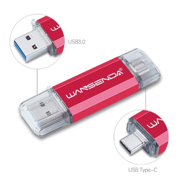 Wansenda Type-C USBメモリスマートフォンとパソコンで使えるType-C USB +...