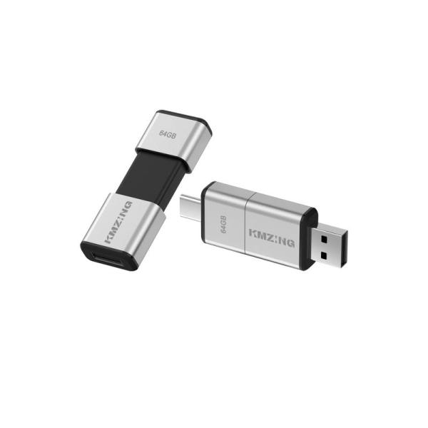 Type C USB3.0 64GBデュアルインターフェイス高速USBメモリ（Type-C+USB3...