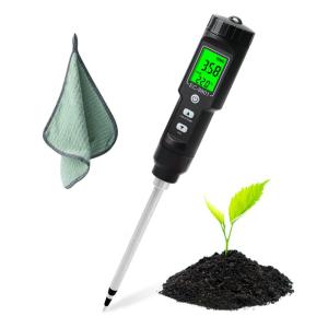 Slyfox 2 in 1 EC/温度 土壌測定器 0.00~10.00ms/cm 土壌メーター ECメーター 導電率検出器 土壌検査 農業｜az-select-store