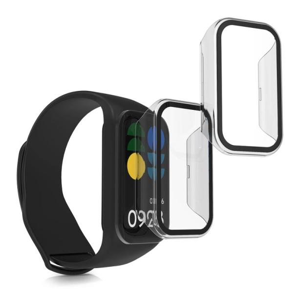 kwmobile 2x ケース 対応: Xiaomi Smart Band 8 Active/Red...