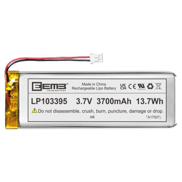 1 X EEMBリチウムポリマー電池3.7 V 3700 mAh 103395 Lipo充電可能電池...