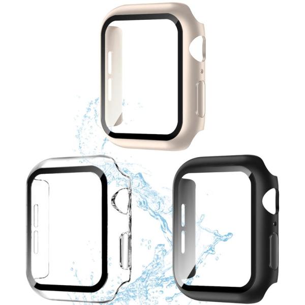 3枚セットPuptoya for アップルウォッチ 防水 カバー 45mm Apple Watch用...