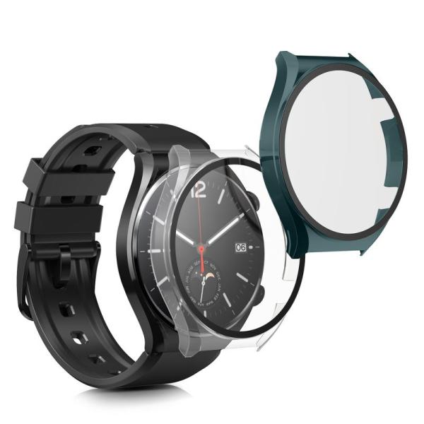kwmobile 2x ケース 対応: Xiaomi Watch S1 カバー - フルボディ ガラ...