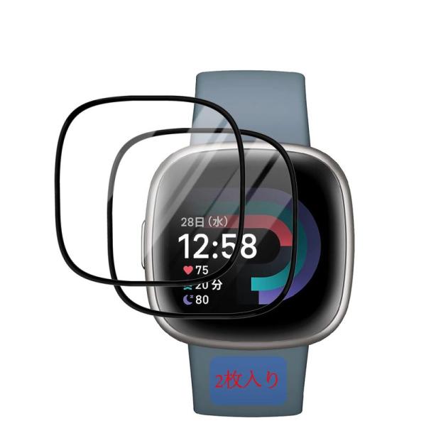 Seninhi Fitbit Sense2 / Versa4 フィルム 2枚セット スマートウォッチ...