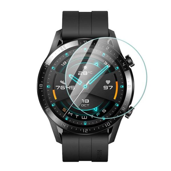 ELMK2枚セットHuawei Watch GT2 46mm ガラスフィルム ファーウェイ Watc...