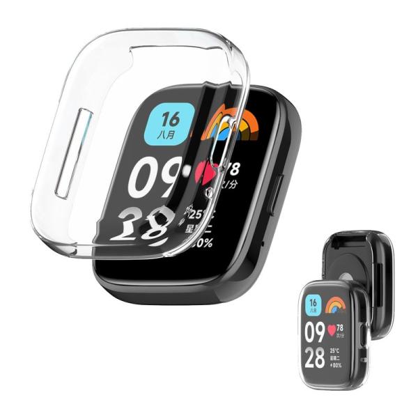 Xiaomi Redmi Watch 3 Active 用 ケース カバー ガラスフイルム一体型ケー...