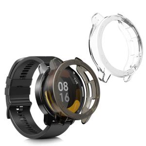 kwmobile 2x ケース 対応: Xiaomi Watch S1 Active カバー - 耐衝撃 全面保護 TPU 軽量 - クリア