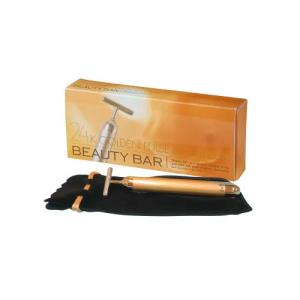 24金電動美顔器 BEAUTYSTICK 美顔器 振動 純金 24金 防水 リラックス