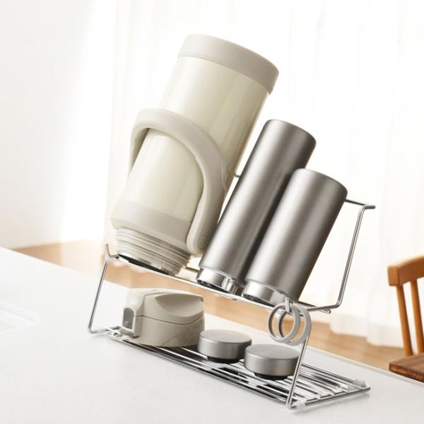 逸品物創 整理上手な水筒水切りラック　日本製　※2日〜5日お時間をいただきます